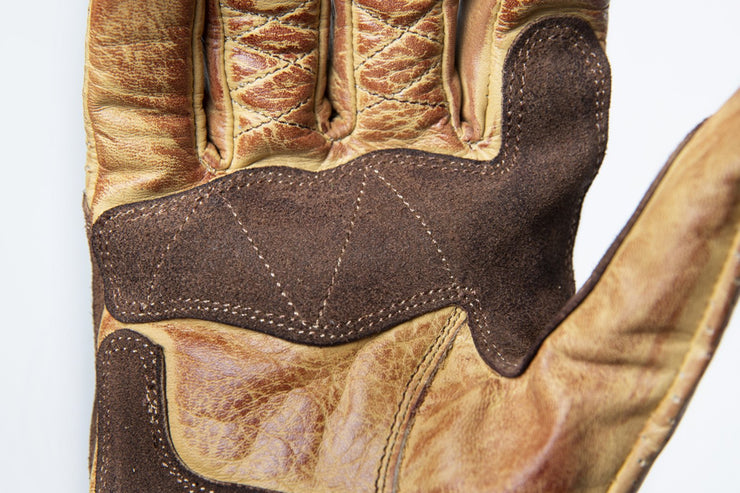 FUEL RODEO GLOVES PERFORATED YELLOW - SIZE M - LAST PAIR!
