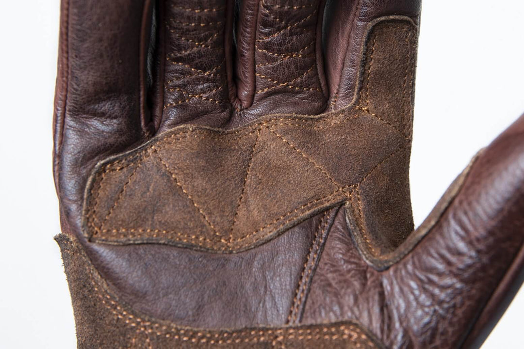 Fuel Motorcycles Rodeo Leather Gloves Brown S W18 GLOVE BROWN S