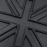 MOTONE CLUTCH (LHS) COVER/BADGE - UNION JACK - BLACK