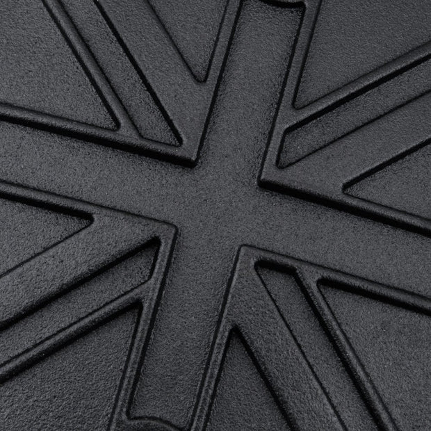 MOTONE CLUTCH (LHS) COVER/BADGE - UNION JACK - BLACK