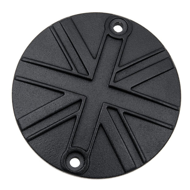 MOTONE CLUTCH COVER/BADGE - UNION JACK - BLACK