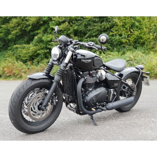 MOTONE CLUTCH (LHS) COVER/BADGE - UNION JACK - BLACK