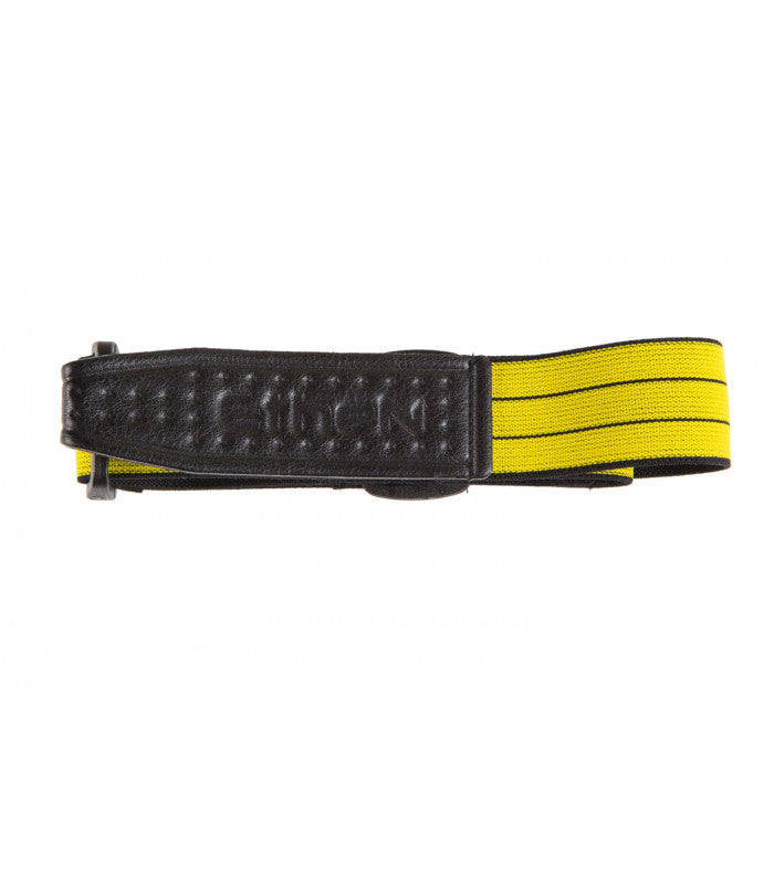 ETHEN SCRAMBLER/CAFE GOGGLE STRAP - YELLOW W/ BLACK PINSTRIPES