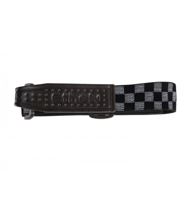 ETHEN SCRAMBLER/CAFE GOGGLE STRAP - CHECKER BLACK/GREY