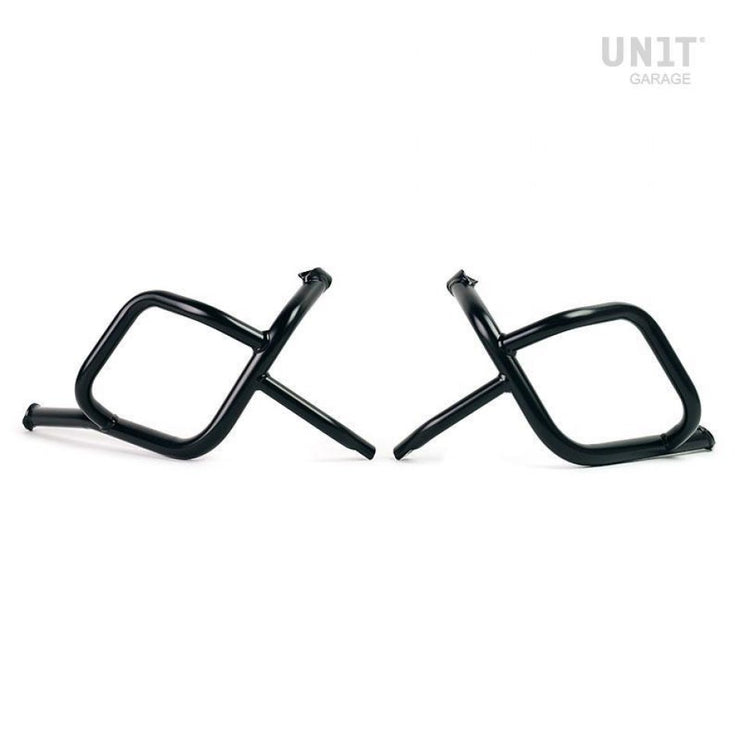 UNIT GARAGE ENGINE PROTECTION CRASH BARS TRIUMPH SCRAMBLER 1200 XC & XE (2019 UNTIL 2023) - BLACK