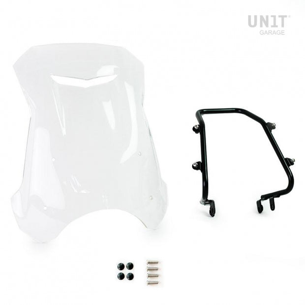 UNIT GARAGE CLEAR WINDSHIELD WITH GPS SUPPORT FOR TRIUMPH 1200 XC-XE