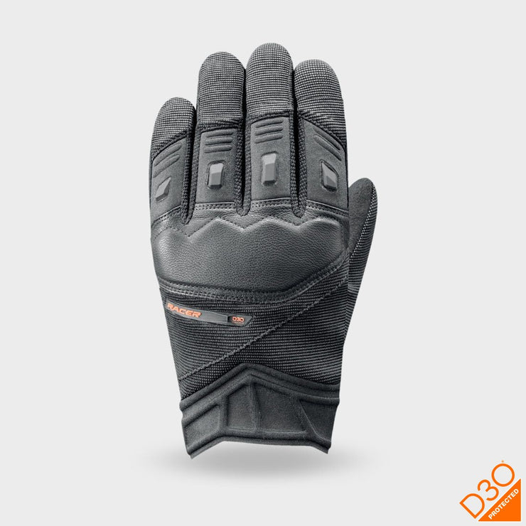 RACER DISPATCHER GLOVE - BLACK/BLACK