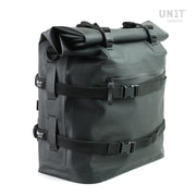 TWO KHALI SIDE PANNIERS IN TPU 35L - 45L + PAIR OF ALUMINIUM PLATES