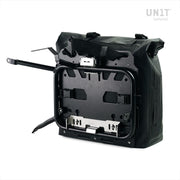 TWO KHALI SIDE PANNIERS IN TPU 35L - 45L + PAIR OF ALUMINIUM PLATES