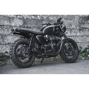 MOTONE HIGH-TAIL CUSTOM MUDGUARD PREDRILLED FOR MOTONE FENDER LIGHT KITS - BLACK ANODISED - LC