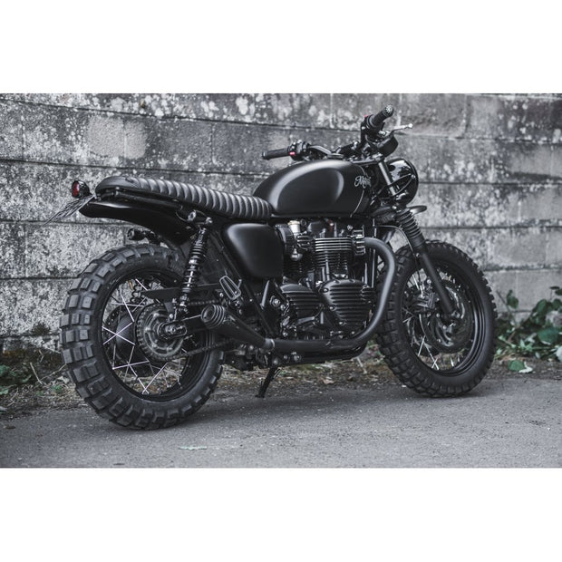 MOTONE HIGH-TAIL CUSTOM MUDGUARD PREDRILLED FOR MOTONE FENDER LIGHT KITS - BLACK ANODISED - LC