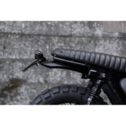 MOTONE HIGH-TAIL CUSTOM MUDGUARD PREDRILLED FOR MOTONE FENDER LIGHT KITS - BLACK ANODISED - LC