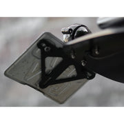 MOTONE HIGH-TAIL CUSTOM MUDGUARD PREDRILLED FOR MOTONE FENDER LIGHT KITS - BLACK ANODISED - LC