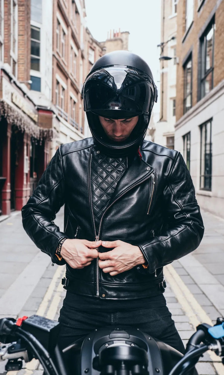 GOLDTOP BOBBER JACKET (CE ARMOURED) - BLACK