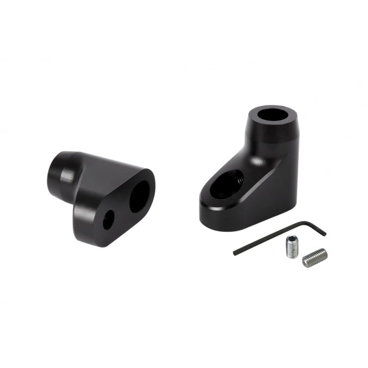 MOTONE INDICATOR/TURN SIGNAL BRACKETS FOR LC TRIUMPHS 10MM - PAIR - BLACK