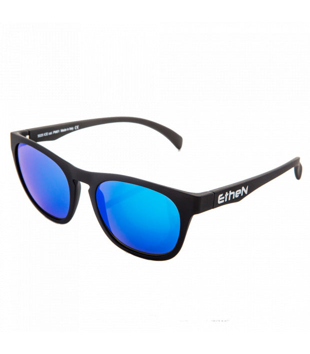 ETHEN LIGHT SUNGLASSES - BLACK MAT/BLUE LENS