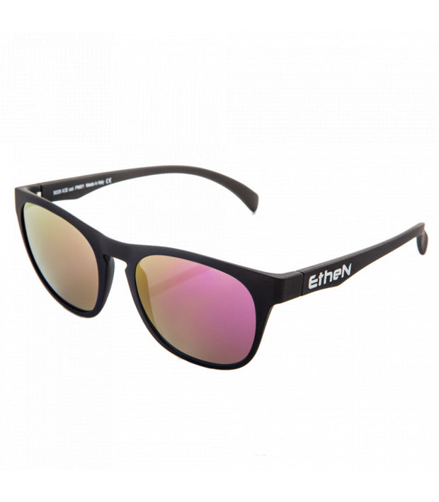 ETHEN LIGHT SUNGLASSES - BLACK MAT/FUCHSIA LENS