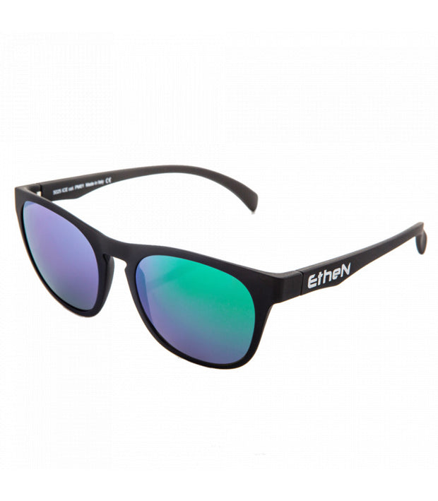 ETHEN LIGHT SUNGLASSES - BLACK MAT/GREEN LENS