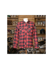 HOLY FREEDOM LUMBERJACK MOTORCYCLE JACKET - RED - SIZE M, L