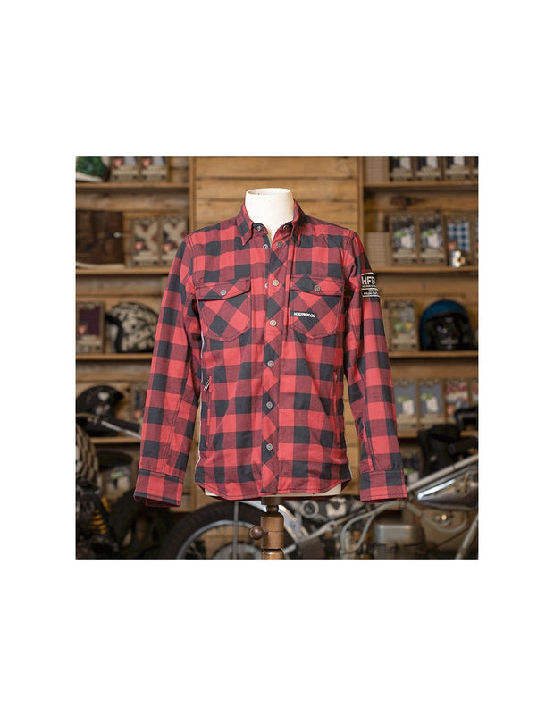 HOLY FREEDOM LUMBERJACK MOTORCYCLE JACKET - RED - SIZE M, L