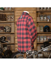 HOLY FREEDOM LUMBERJACK MOTORCYCLE JACKET - RED - SIZE M, L