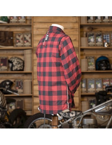 HOLY FREEDOM LUMBERJACK MOTORCYCLE JACKET - RED - SIZE M, L