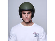 DMD VINTAGE JET HELMET ECE 22.05 - MATTE GREEN - S, XL