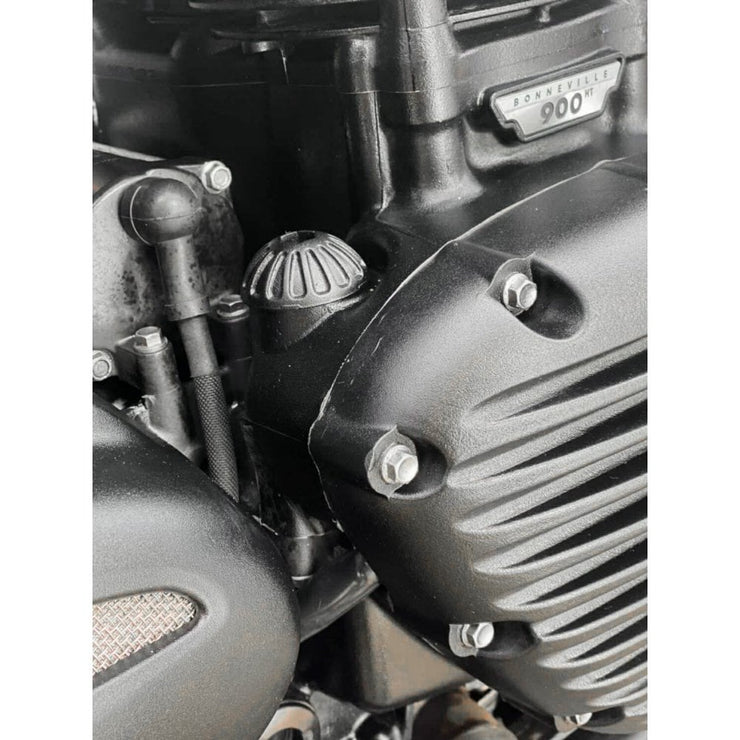 MOTONE ENGINE OIL FILLER CAP - ROSWELL - SOLID BLACK