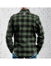 HOLY FREEDOM LUMBERJACK MOTORCYCLE JACKET - GREEN - SIZE M