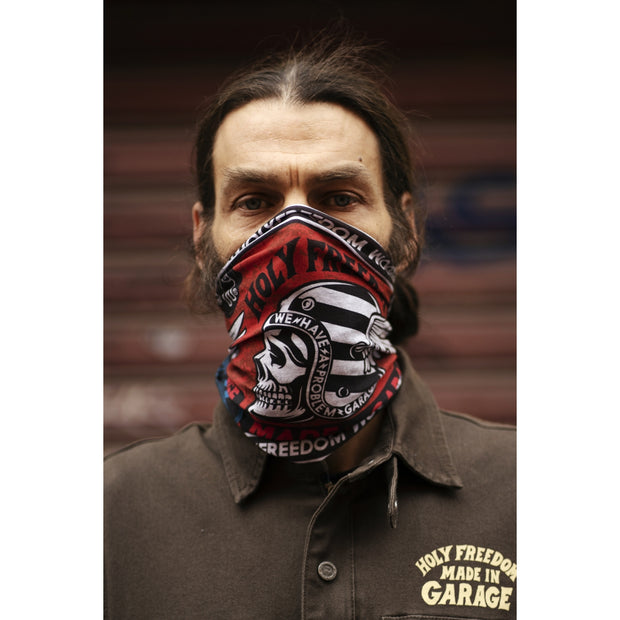 HOLY FREEDOM DRYKEEPER TUBE SCARF - POKER SKULL