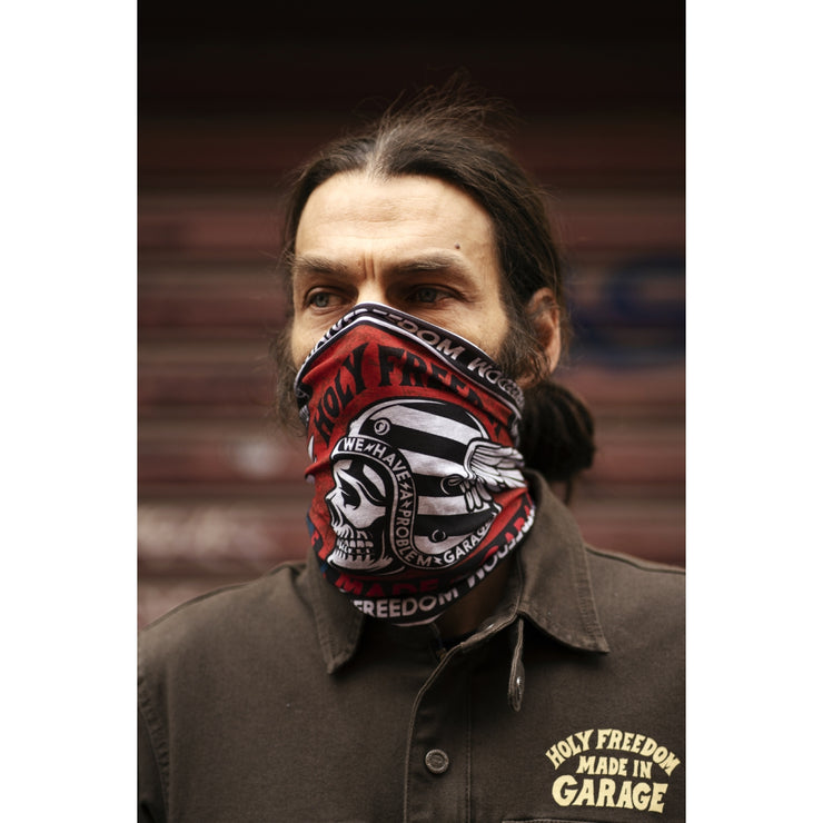 HOLY FREEDOM DRYKEEPER TUBE SCARF - POKER SKULL