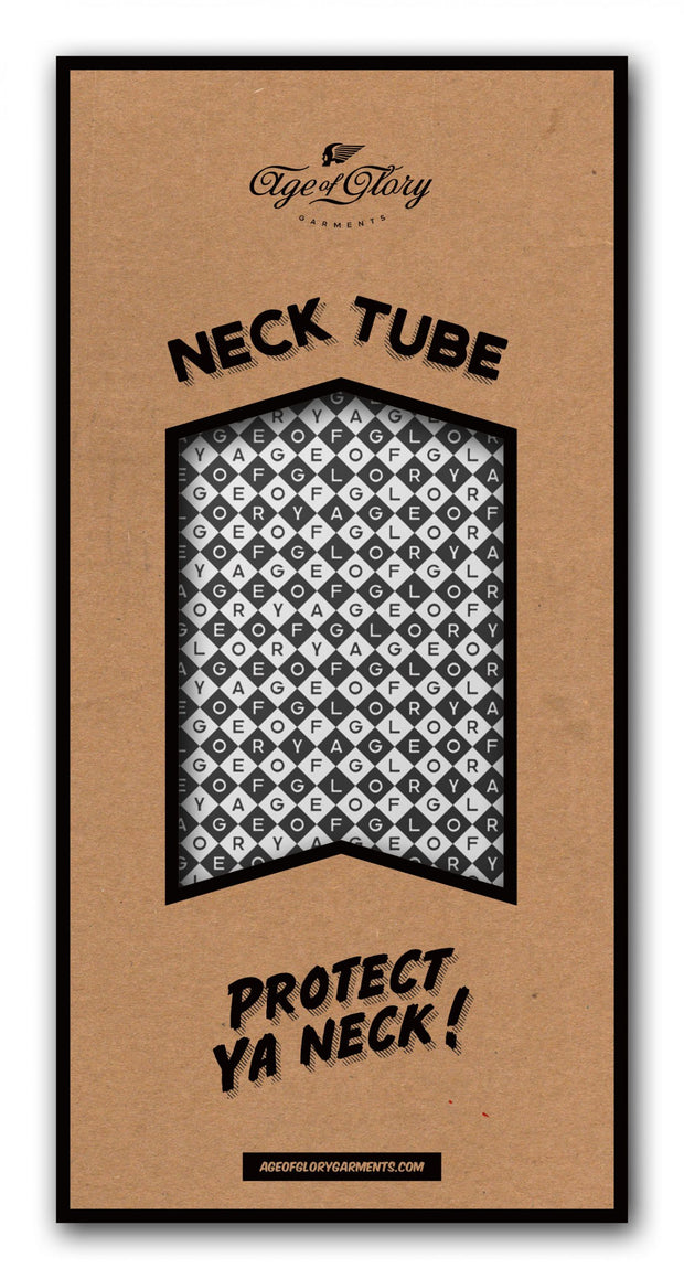 AGE OF GLORY DIAMONDS NECK TUBE - BLACK / WHITE