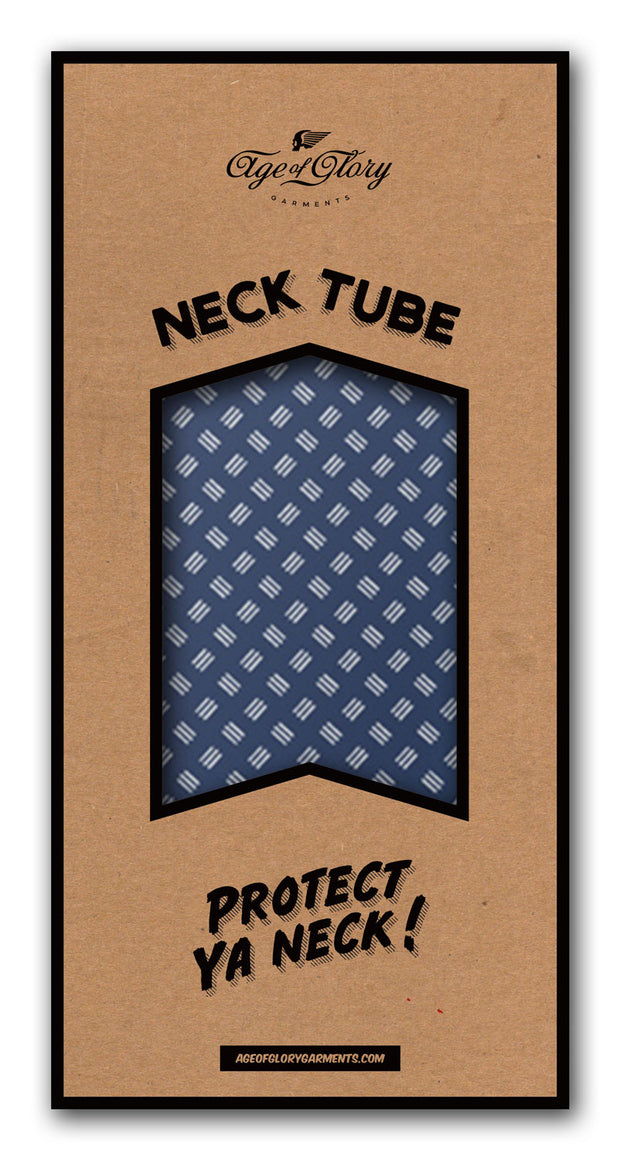 AGE OF GLORY KANOKO NECK TUBE - INDIGO / WHITE