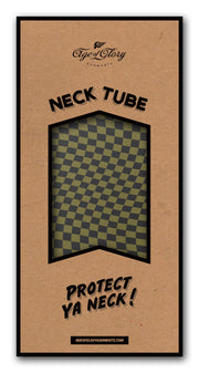 AGE OF GLORY TWISTED CHECKERS NECK TUBE - BLACK / ARMY GREEN