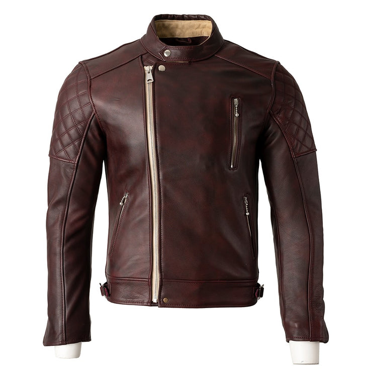 GOLDTOP BOBBER JACKET (CE ARMOURED) - OXBLOOD