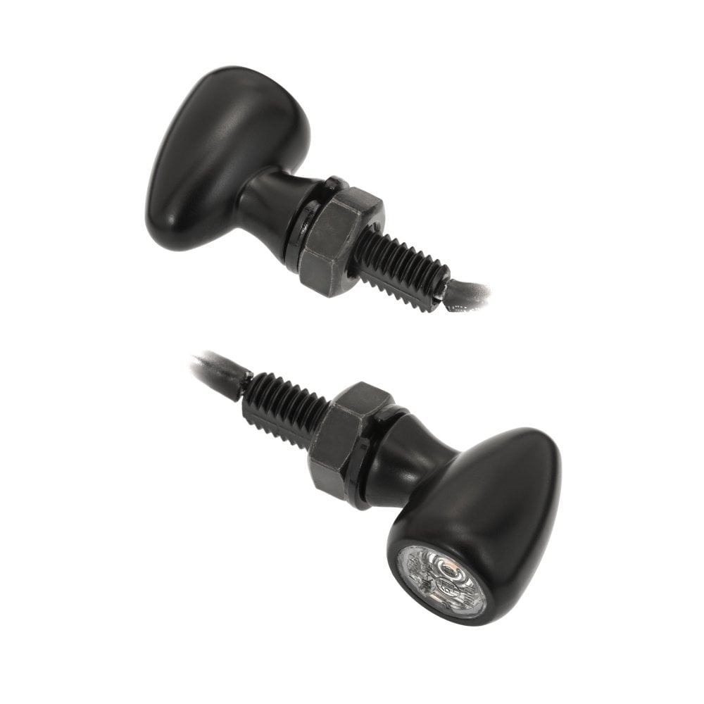 MOTONE PICO LED INDICATOR TURN SIGNALS - PAIR - BLACK - M8