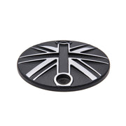 MOTONE POINTS ACG COVER/BADGE - UNION JACK - BLACK/POLISH CONTRAST FINISH