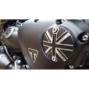 MOTONE POINTS ACG COVER/BADGE - UNION JACK - BLACK/POLISH CONTRAST FINISH