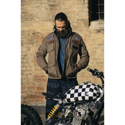 HOLY FREEDOM QUATTRO WAXED EVO JACKET - BROWN/MILITARY GREEN