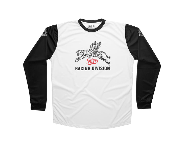 FUEL RACING DIVISION JERSEY - WHITE - XL - LAST ONE!