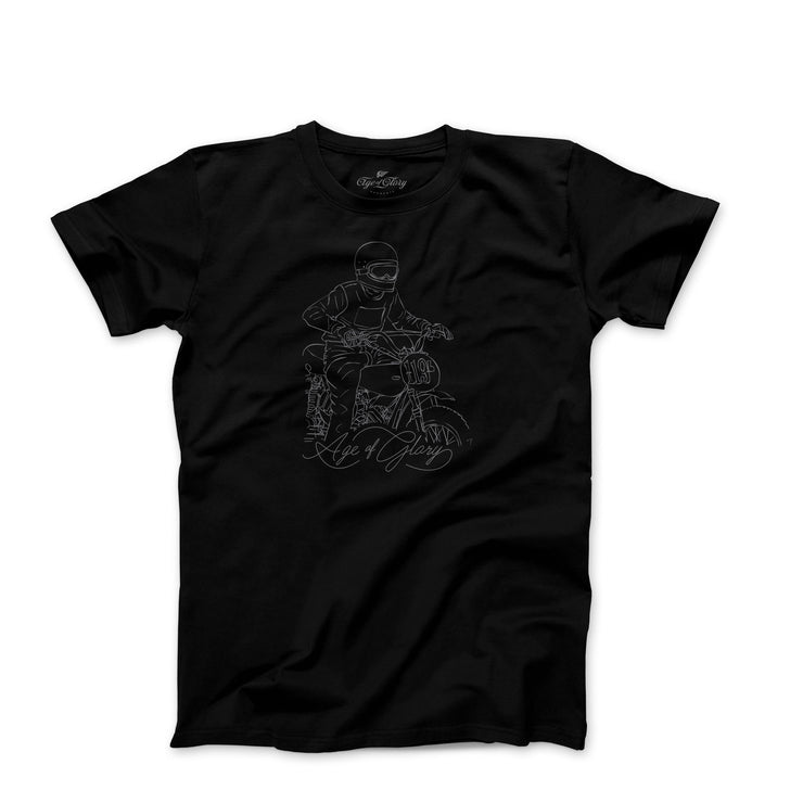AGE OF GLORY SCRAMBLER T-SHIRT - BLACK - L