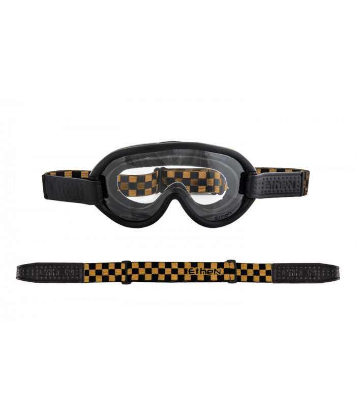 ETHEN SCRAMBLER GOGGLE PHOTOCHROMIC LENS - CHECKER BLACK/GOLD