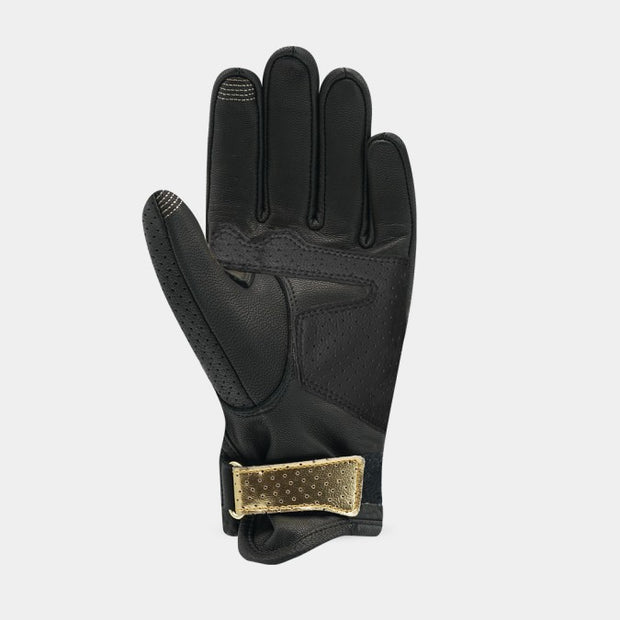 RACER SHIRLEY "GASOLINE" LADIES GLOVE - BLACK/GOLD