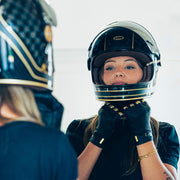 RACER SHIRLEY "GASOLINE" LADIES GLOVE - BLACK/GOLD