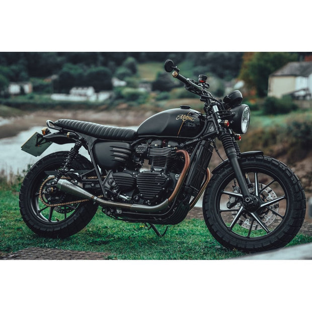 MOTONE SHORTY FRONT MUDGUARD/FENDER - BLACK ANODIZED ALUMINIUM - LC BIKES