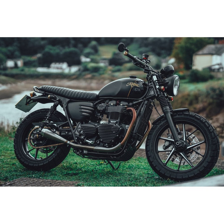 MOTONE SHORTY FRONT MUDGUARD/FENDER - BLACK ANODIZED ALUMINIUM - LC BIKES