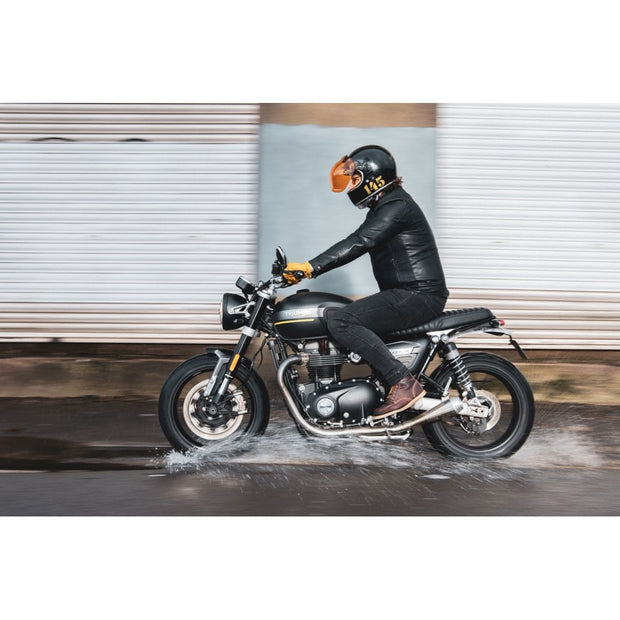 Motone Helmet Lock - 2016+ Triumph Bonneville, Street Twin, Speed Twin,  Thruxton 1200, Street Cup, Street Scrambler - A & J Cycles