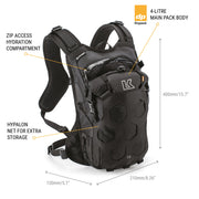 KRIEGA TRAIL 9 ADVENTURE BACKPACK - BLACK