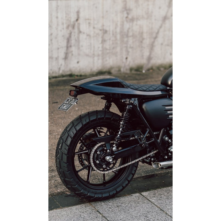 MOTONE TAIL TIDY KIT FOR LC TRIUMPH STREET TWIN/STREET SCRAMBLER/T100/T120 - "GORT" - KRACKLE MATTE BLACK