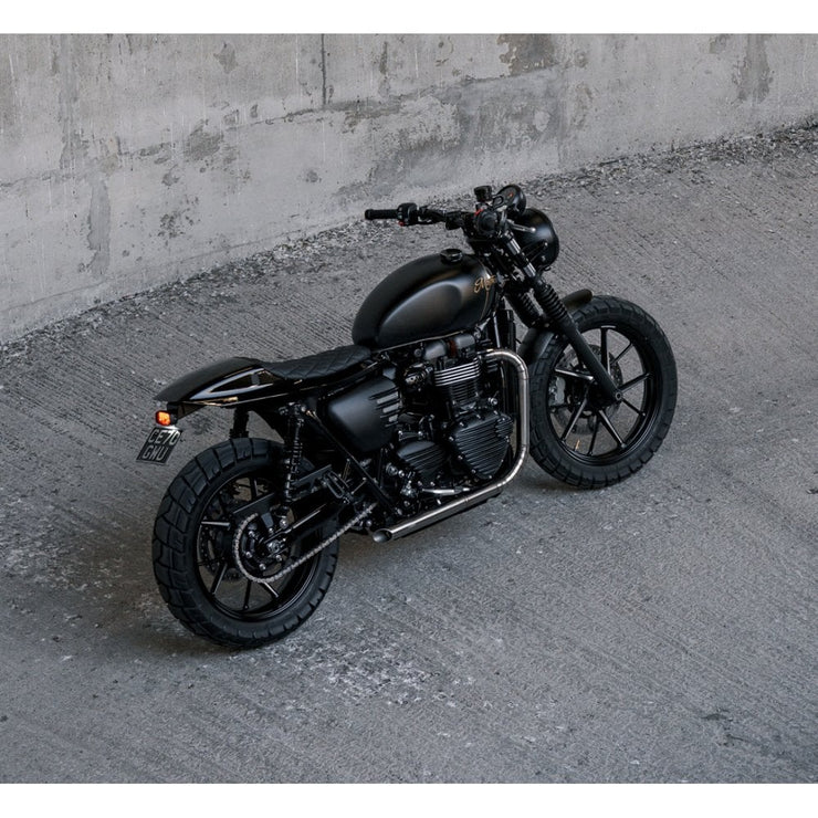 MOTONE TAIL TIDY KIT FOR LC TRIUMPH STREET TWIN/STREET SCRAMBLER/T100/T120 - "GORT" - KRACKLE MATTE BLACK